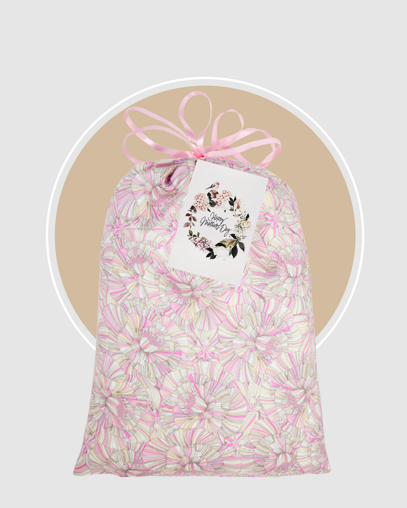Mother's Day Short PJ Set Gift Bag Ivory