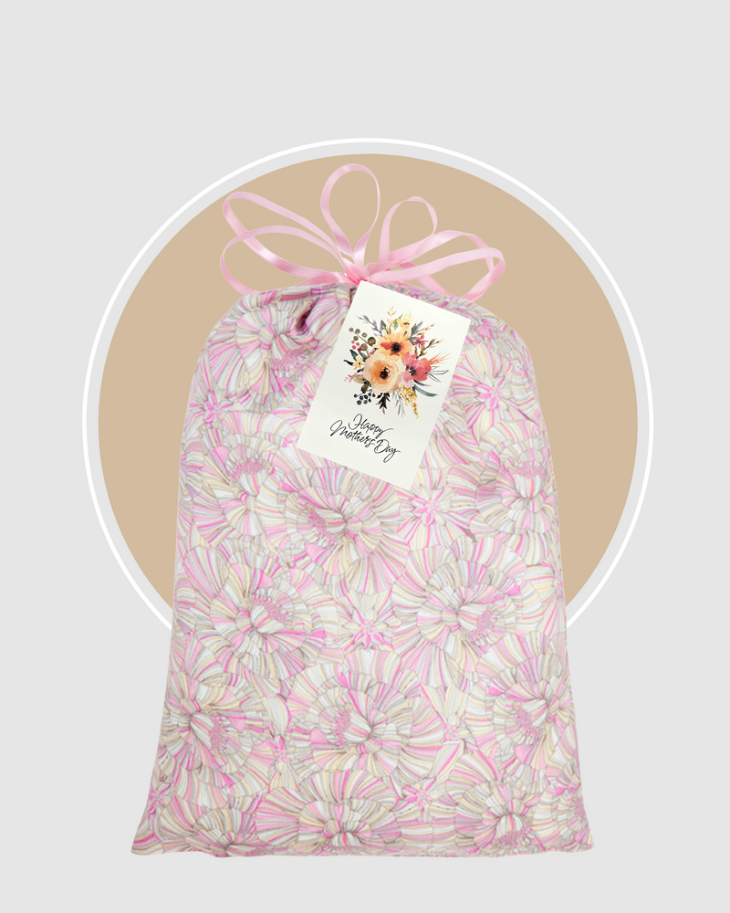 Mother's Day PJ Set Gift Bag Charcoal