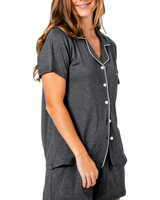 Mother's Day Short PJ Set Gift Bag Charcoal