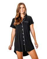 Mother's Day Bamboo SS Night Shirt Gift Bag Black