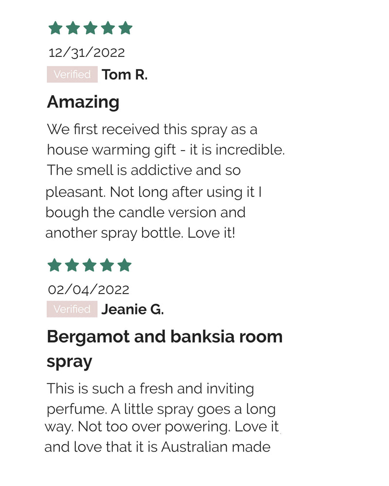 Australiana: Bergamot & Banksia Room Spray