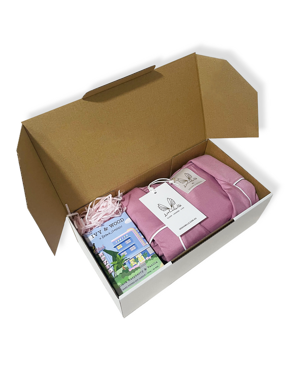 Mother's Day Short PJ Set & Candle Gift Box Rose
