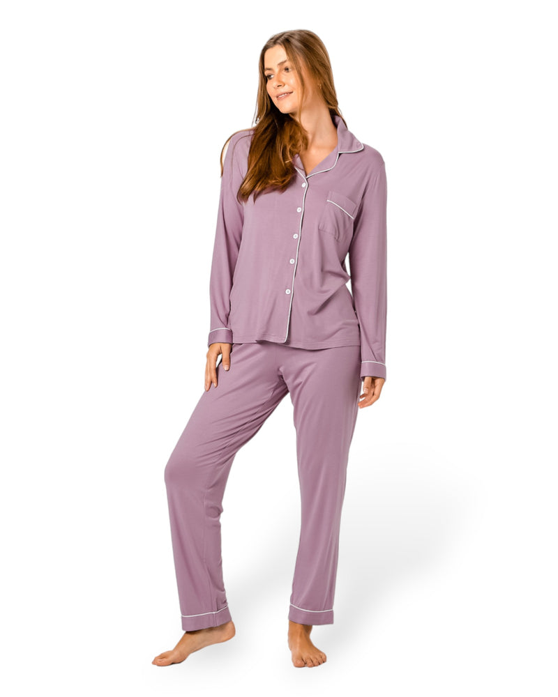 Chateaux Bamboo PJ Set Lilac