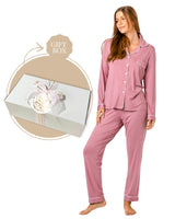 Bamboo PJ & Candle Gift Box Rose
