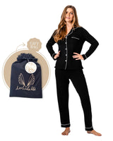 Bamboo PJ Set Gift Bag Black