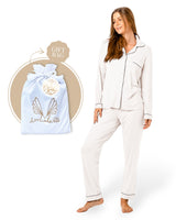 Bamboo PJ Set Gift Bag Ivory