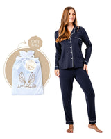 Bamboo PJ Set Gift Bag Navy