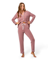 Bamboo PJ & Candle Gift Box Cinnamon Pink