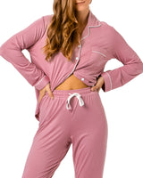 Chateaux Bamboo PJ Set Rose