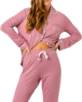 Chateaux Bamboo PJ Set Rose