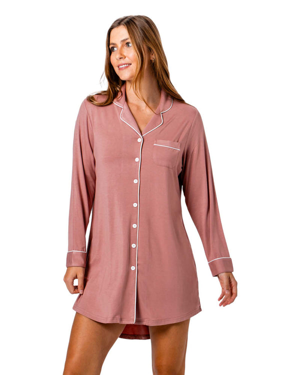Estate Night Shirt Cinnamon