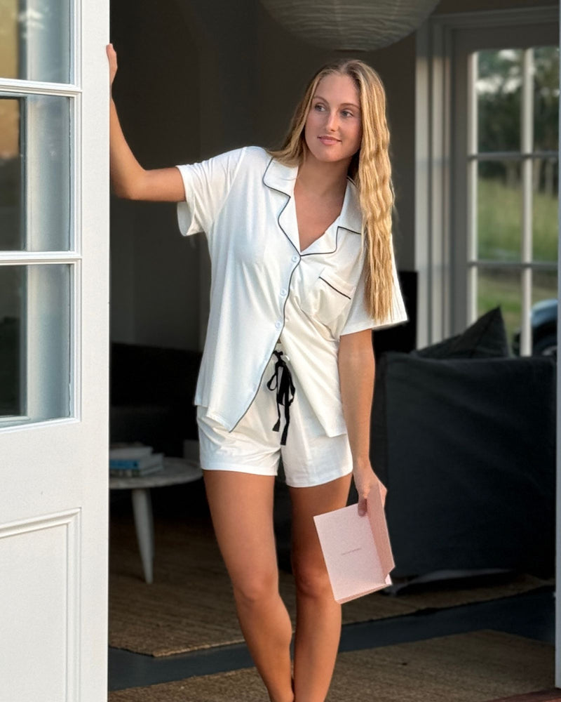 Chateaux Short PJ Set Ivory