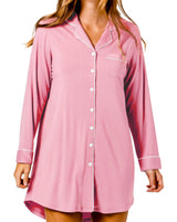 Estate Bamboo Night Shirt Rose