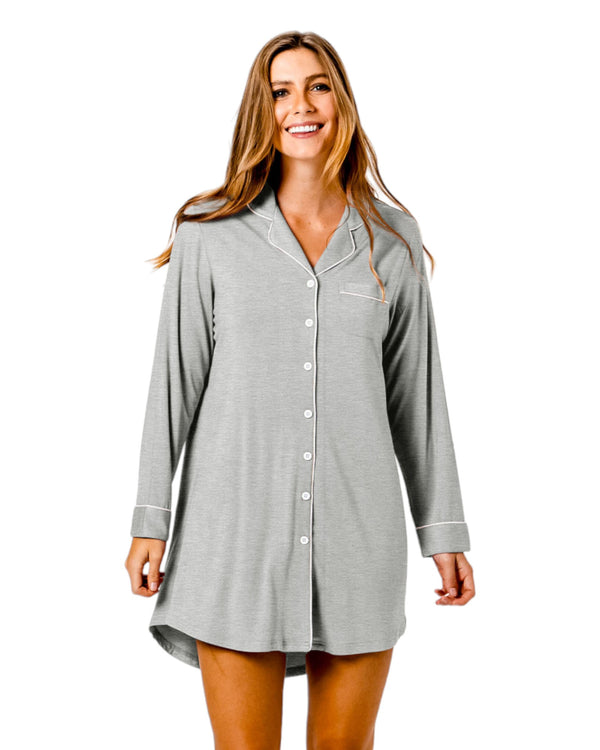 Estate Night Shirt Grey Marle