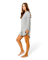 Bamboo Night Shirt Gift Bag Grey Marle