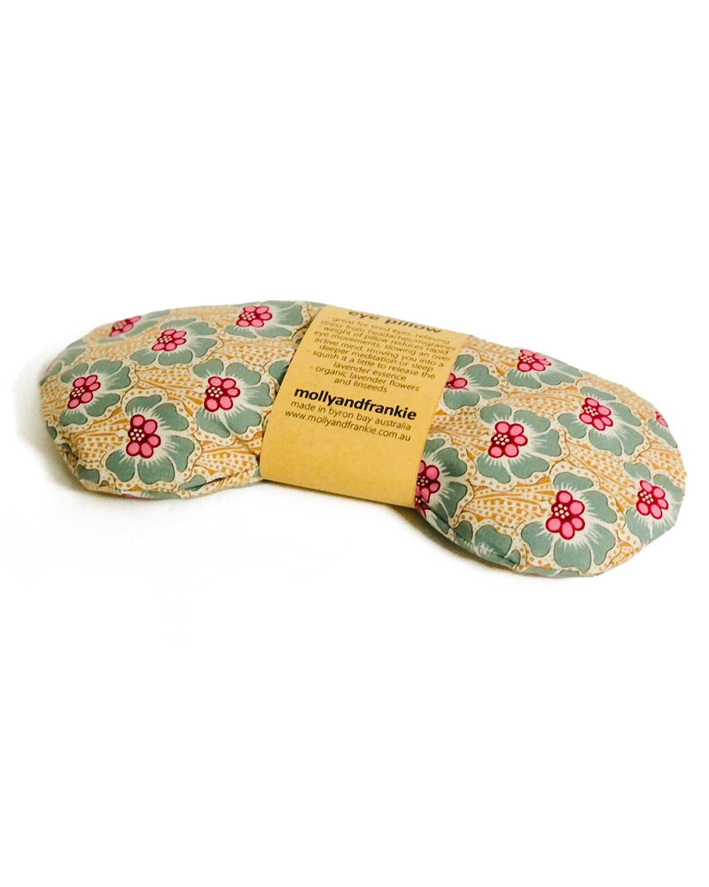 Lavender and Linseed Eye Pillow in Flowers Sage