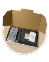 Bamboo PJ & Candle Gift Box Charcoal Marle