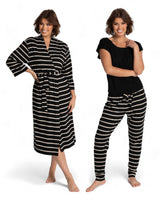 Emily Robe & Pant Set | Black