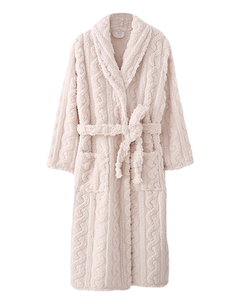 Millie Plush Robe Ivory