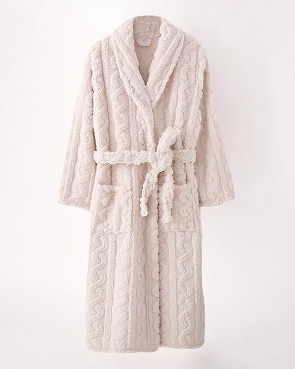 Millie Plush Robe Ivory