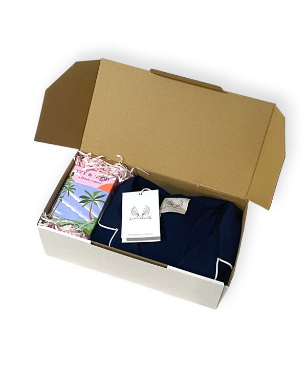 Mother's Day Night Shirt + Candle Box Set Navy