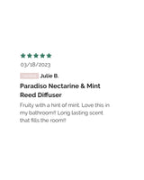 Paradiso: Nectarine & Mint Reed Diffuser