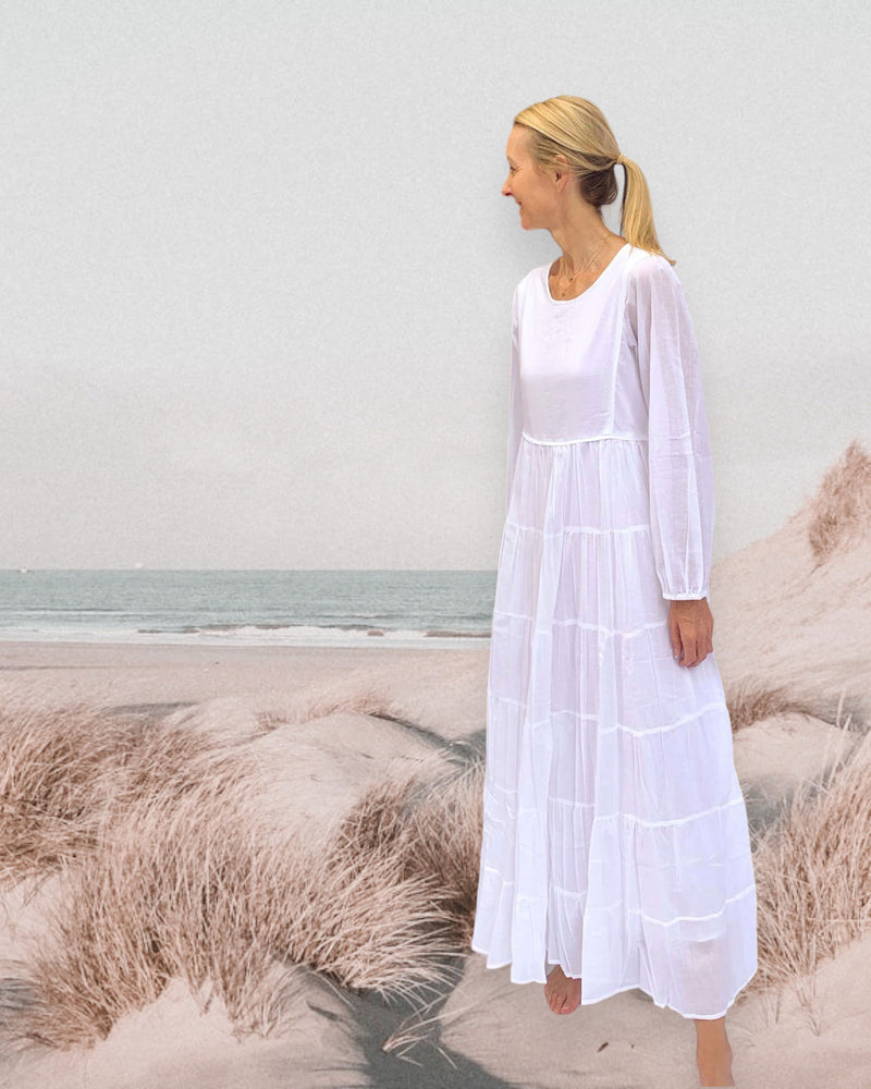 Santorini Dress White