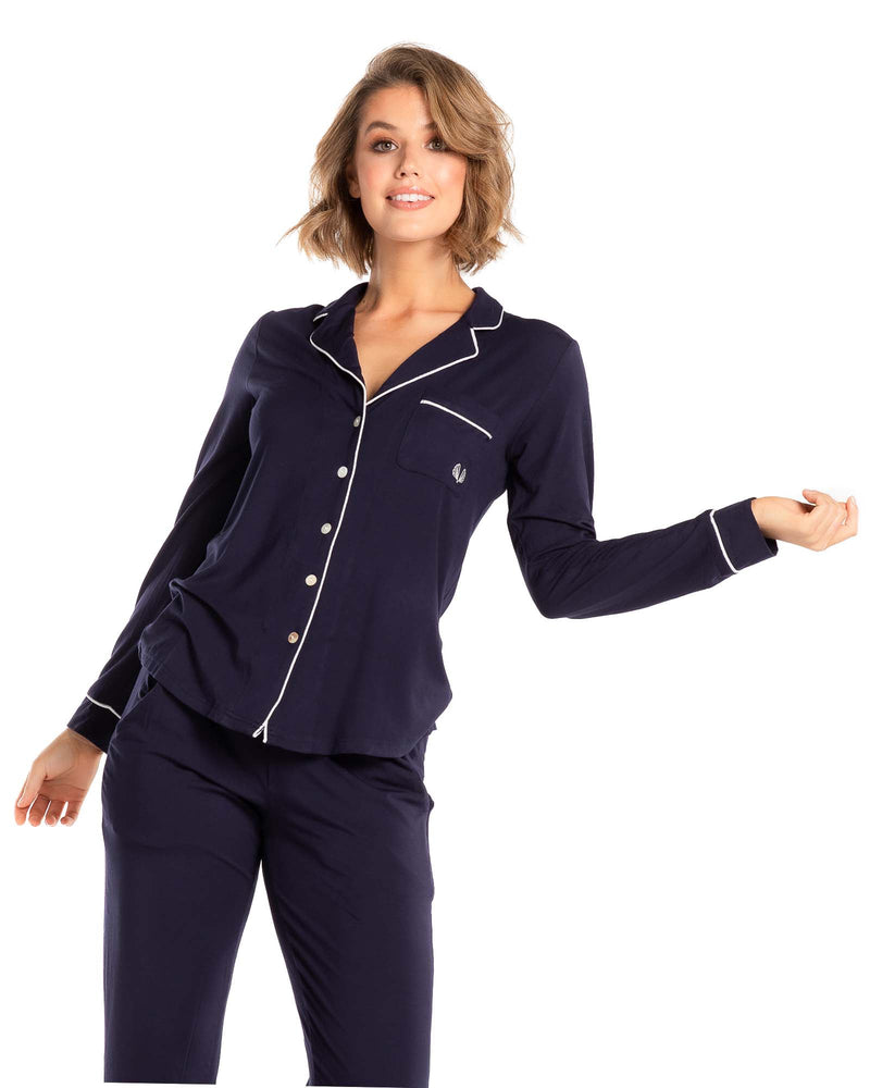 The Manor PJ Set | Navy