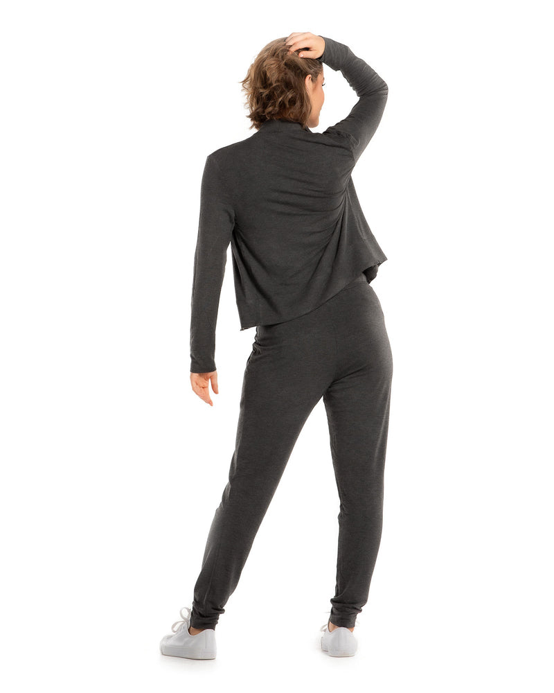 Wanderlust Travel Pant In Bag Charcoal Marle